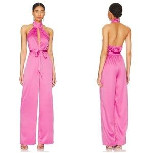 MORE TO COME Janece Keyhole Jumpsuit In Pink